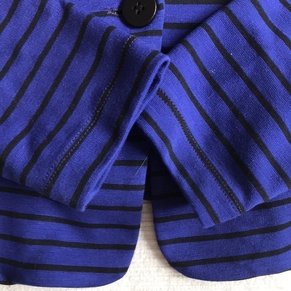 ANTHROPOLOGIE Cartonnier Stripe Spinnaker Blazer Size Small - Picture 3 of 12